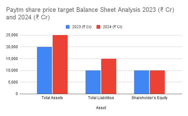 Paytm share price target Balance Sheet Analysis